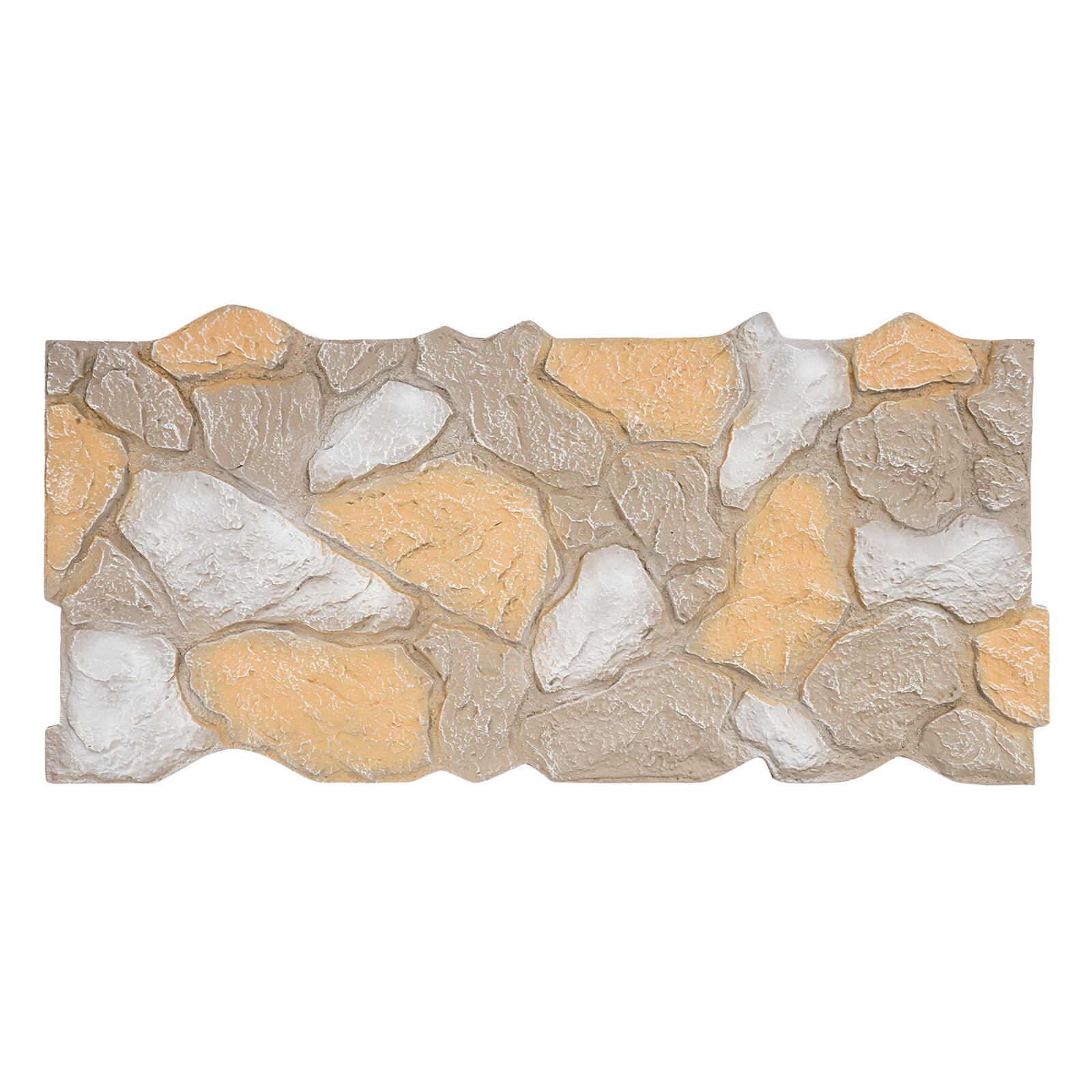 3D Faux Stone Wall Panel PU Wall Panel for Interior Exterior Decor Reddish Brown