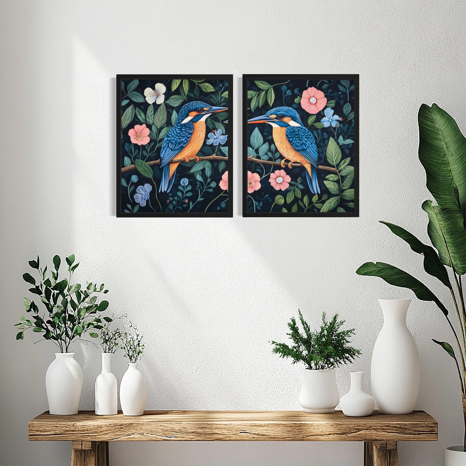 Kingfishers William Morris Wall Art Poster Prints, Vintage Flowers Tapestry, …