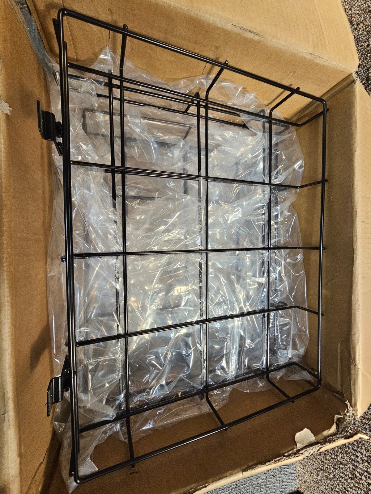 (QTY 5) Cap's Fixtures Wire Shelf Rack 15" X 19"For Slatwall Display Rack