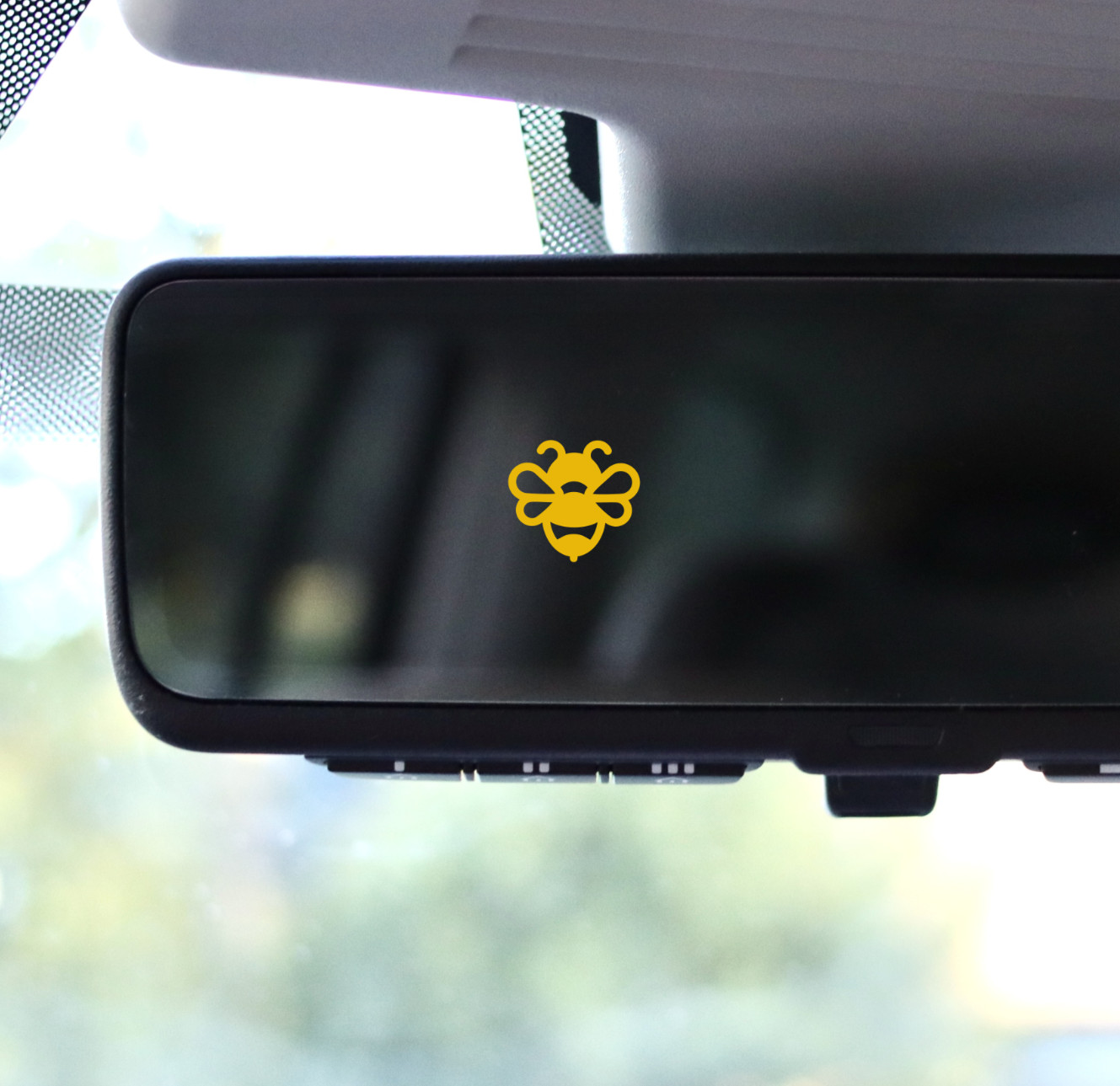 MINI Bumble Bee Permanent Vinyl Sticker Decal 2 PACK