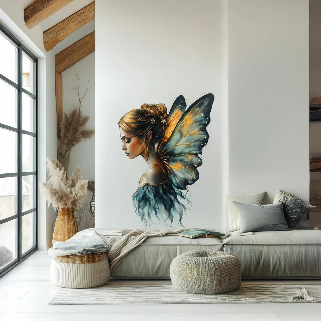 Enchanted Fairy Wall Decal | Elegant Butterfly Wings Sticker