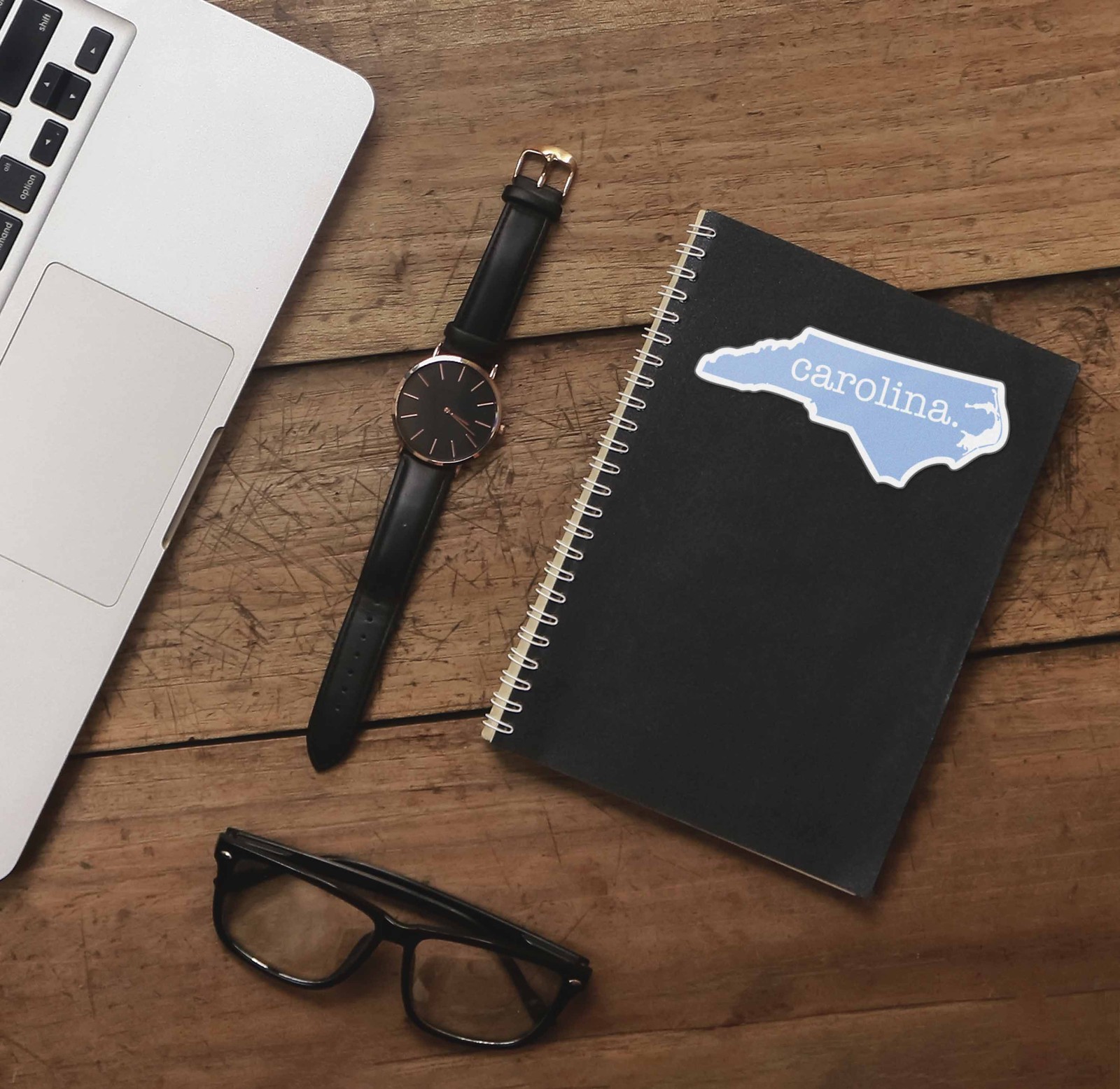 Light Blue North Carolina Sticker – Cute NC Decal