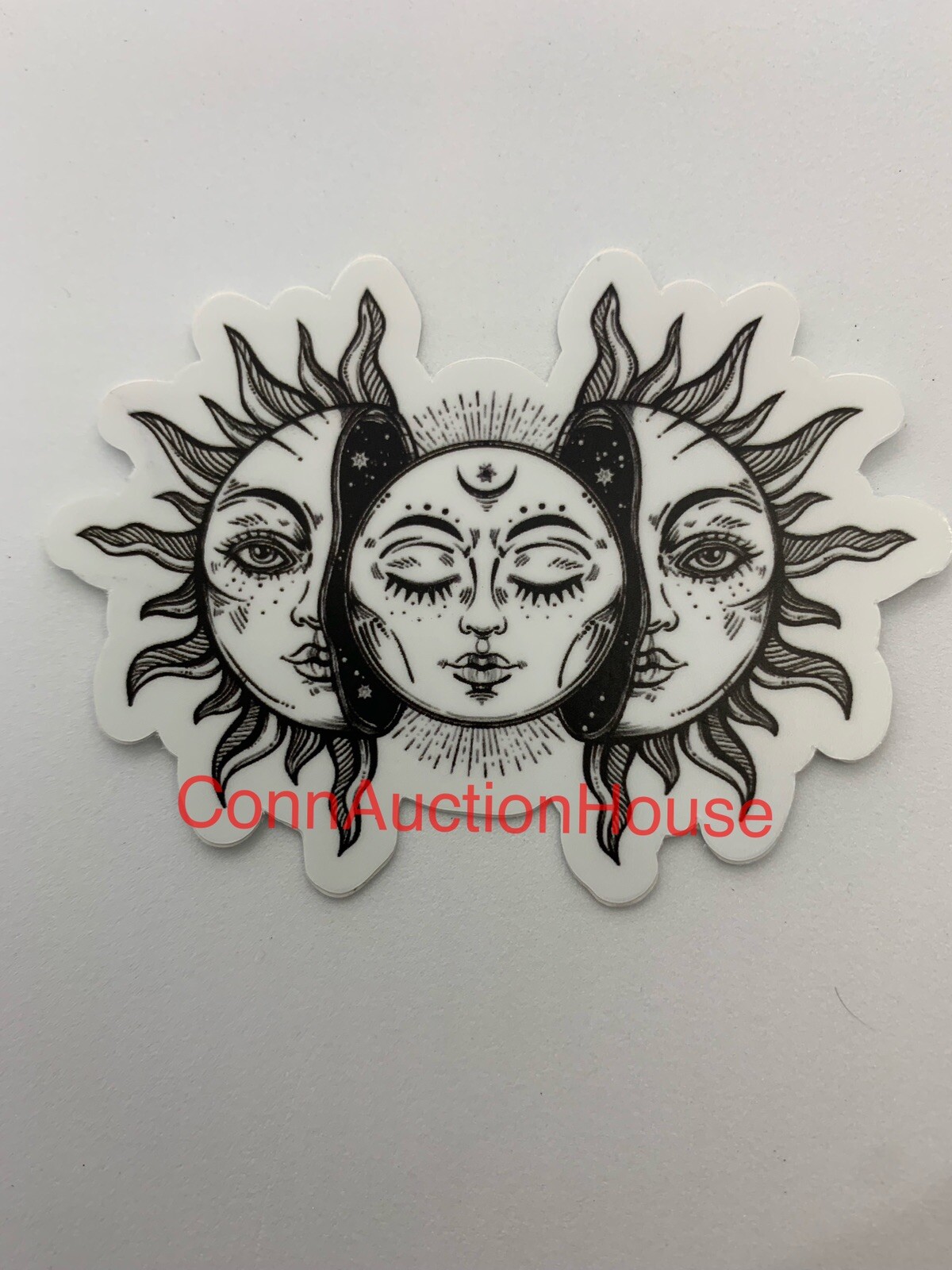 Vtg Sun Moon Solar Eclipse Sticker ~ Water Bottle ~ Laptop ~ Tumbler ~ Decal