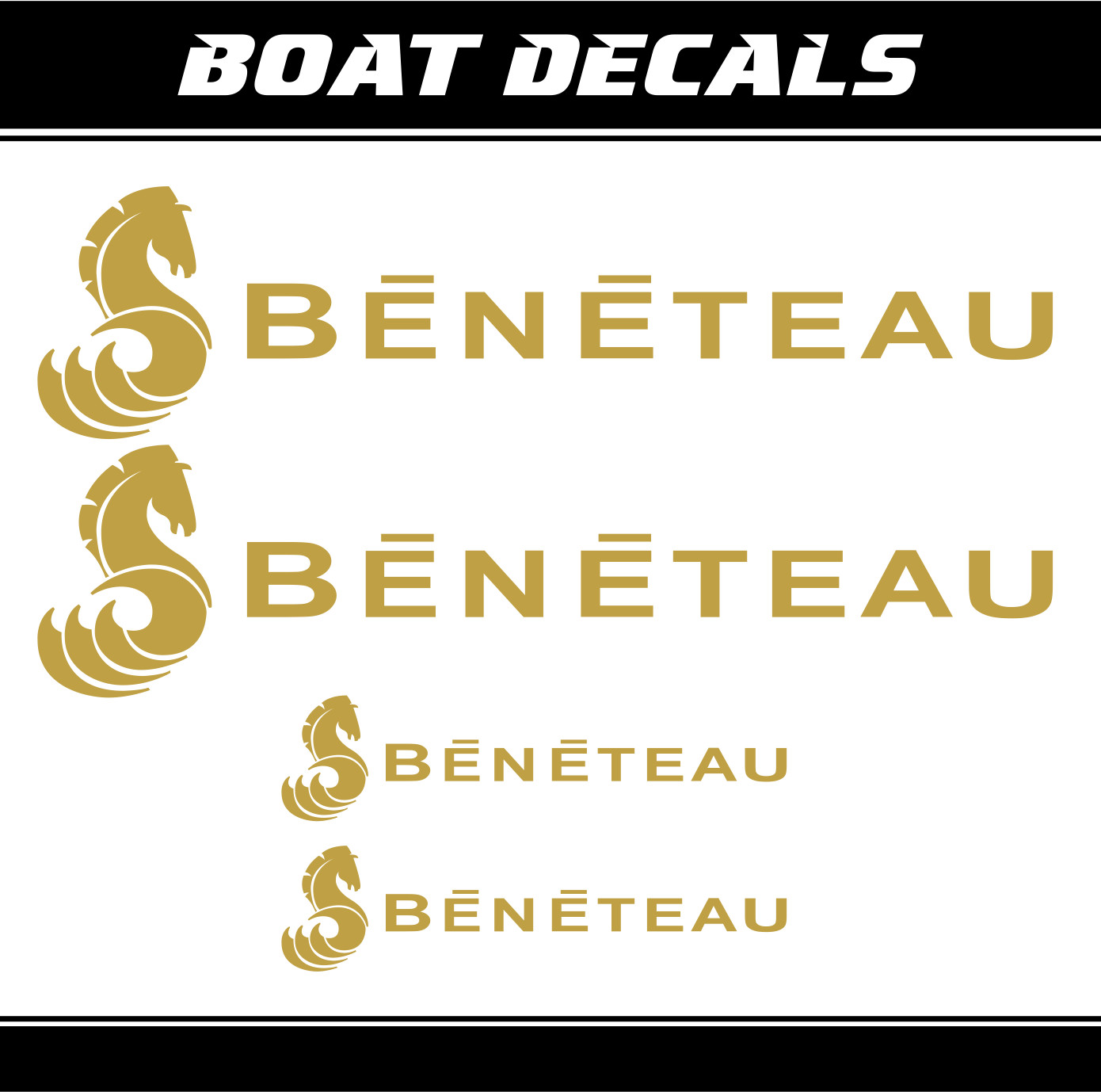 Decal Beneteau Boat sticker XL boat yacht replacement 32" logo vinyl ORACAL
