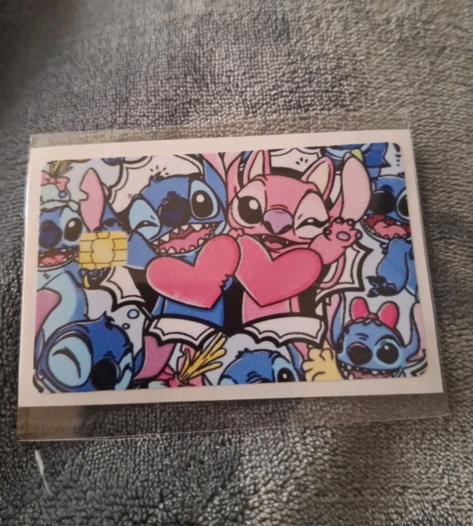 Stitch And Angel Credit Debit Card Sticker Skin Small Chip Free Shipping