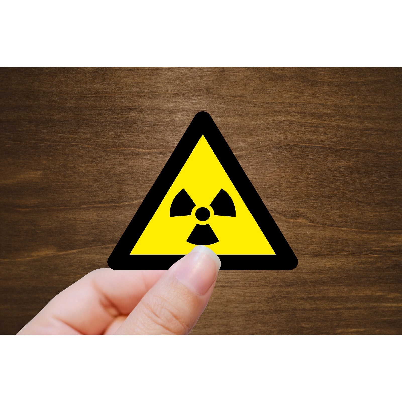Radioactive Warning Vinyl Sticker | Die Cut, Glossy, Vinyl | Warning Stickers