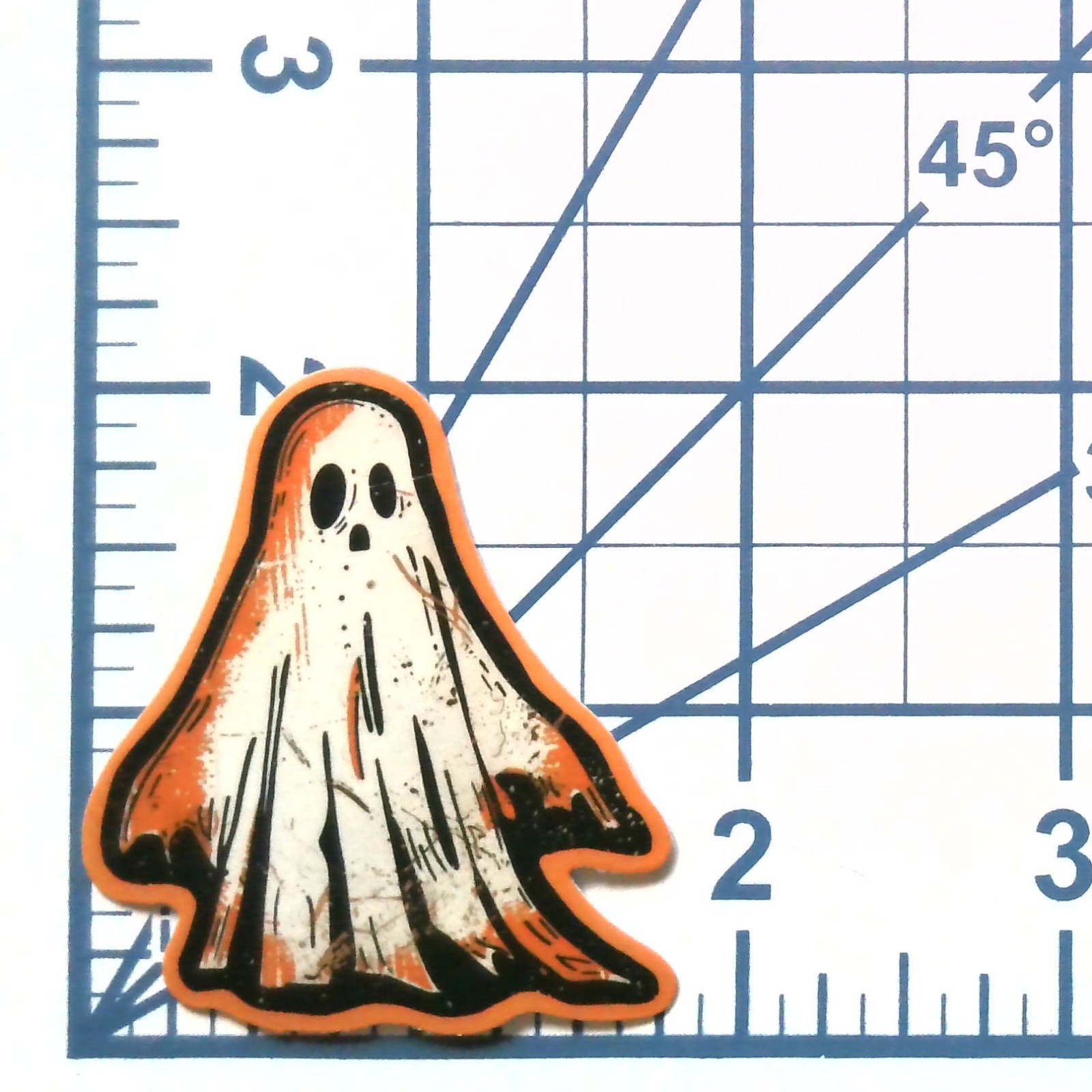 Halloween Ghost Vinyl Sticker Spooky Die Cut Spirit Retro Horror Decal