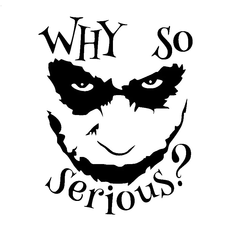 Vinyl Decal Car Truck Sticker Wall Batman Harley Quinn – Joker Why So Serious