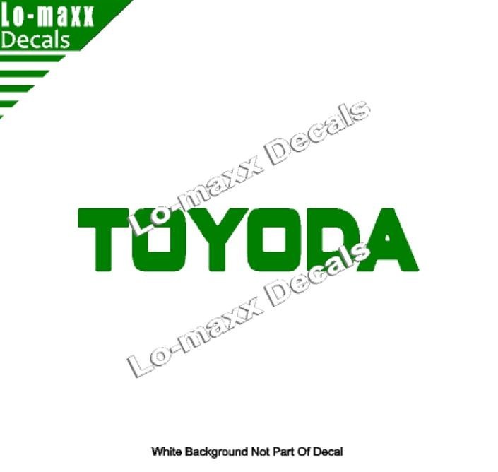 TOYODA Premium Custom Graphics Die-Cut Vinyl Decal for High-Octane Style
