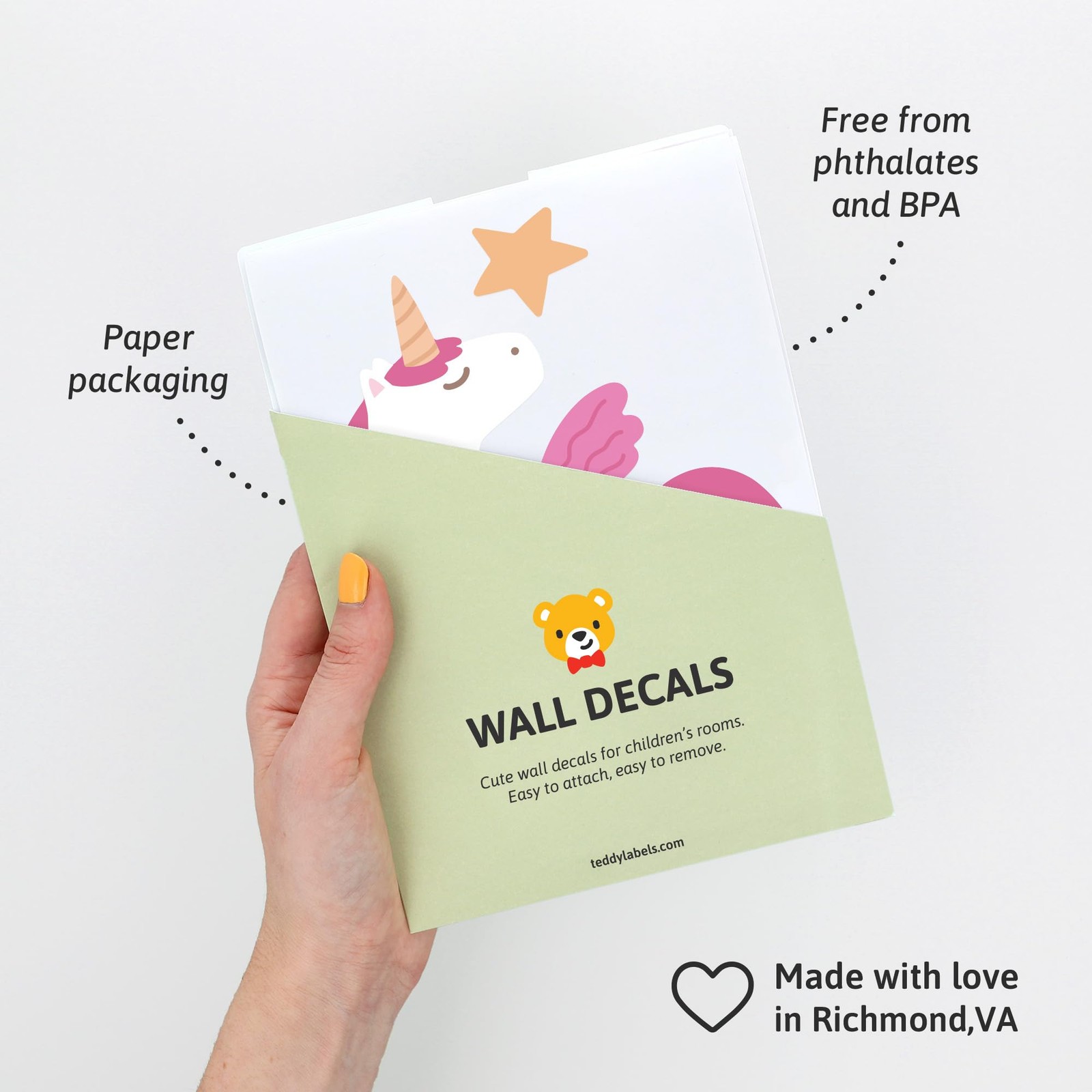 – Alicorn – Easy-to-Apply & Removable Wall Stickers: Transform Your Toddlers …
