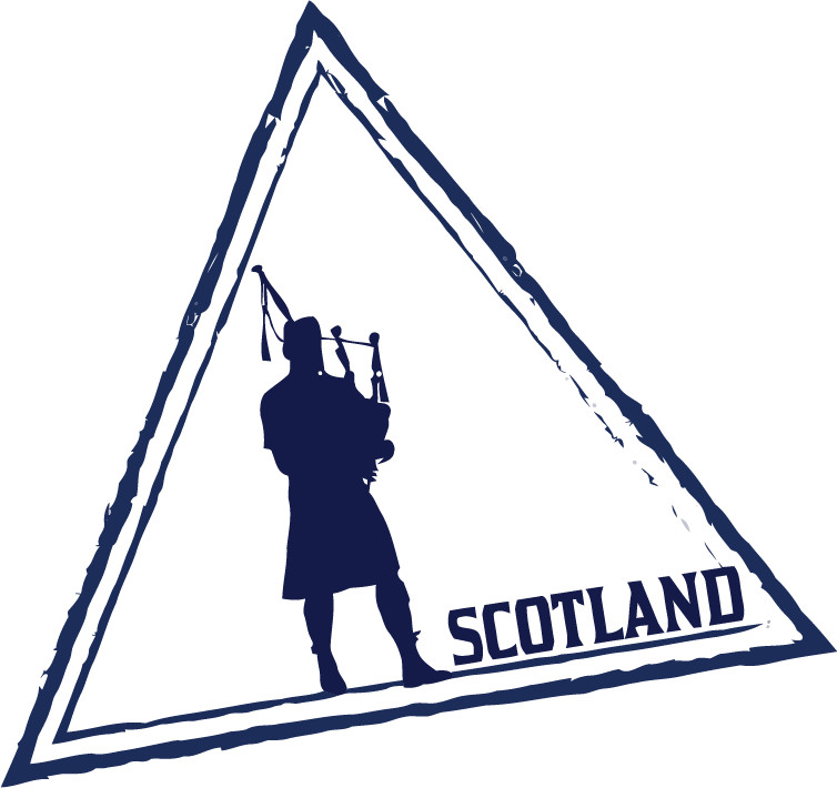 Scotland United Kingdom Travel Rubber Stamp Car Bumper Sticker Decal