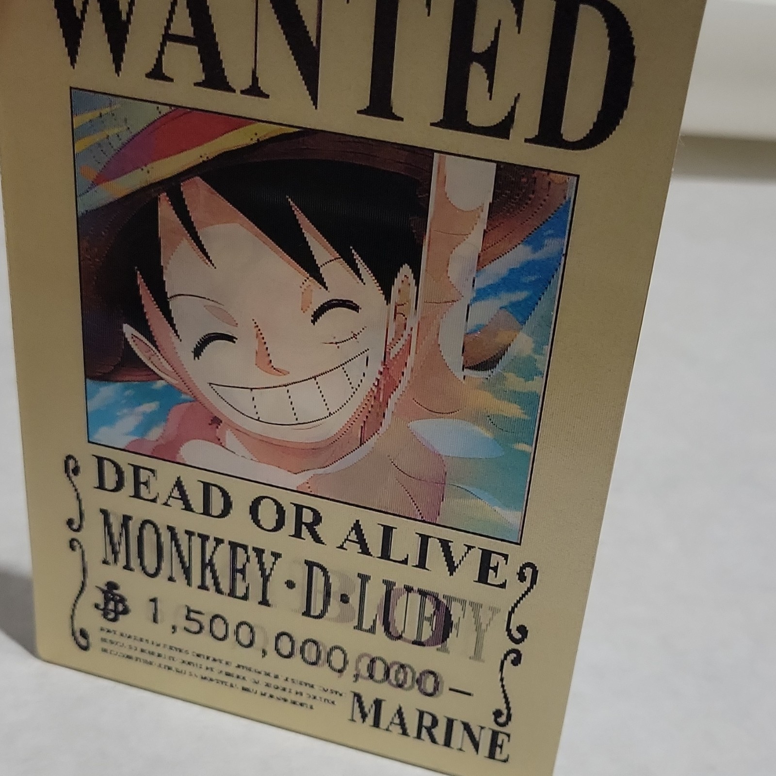 One Piece WANTED Poster 3D Sticker Sabo, Monkey D. Luffy, Portgas D. Ace 5"x4"