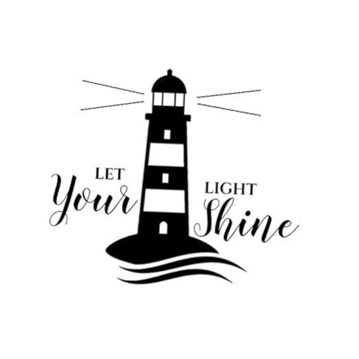 Let Your Light Shine Lighthouse NOK Decal Vinyl Sticker |Cars Trucks Walls