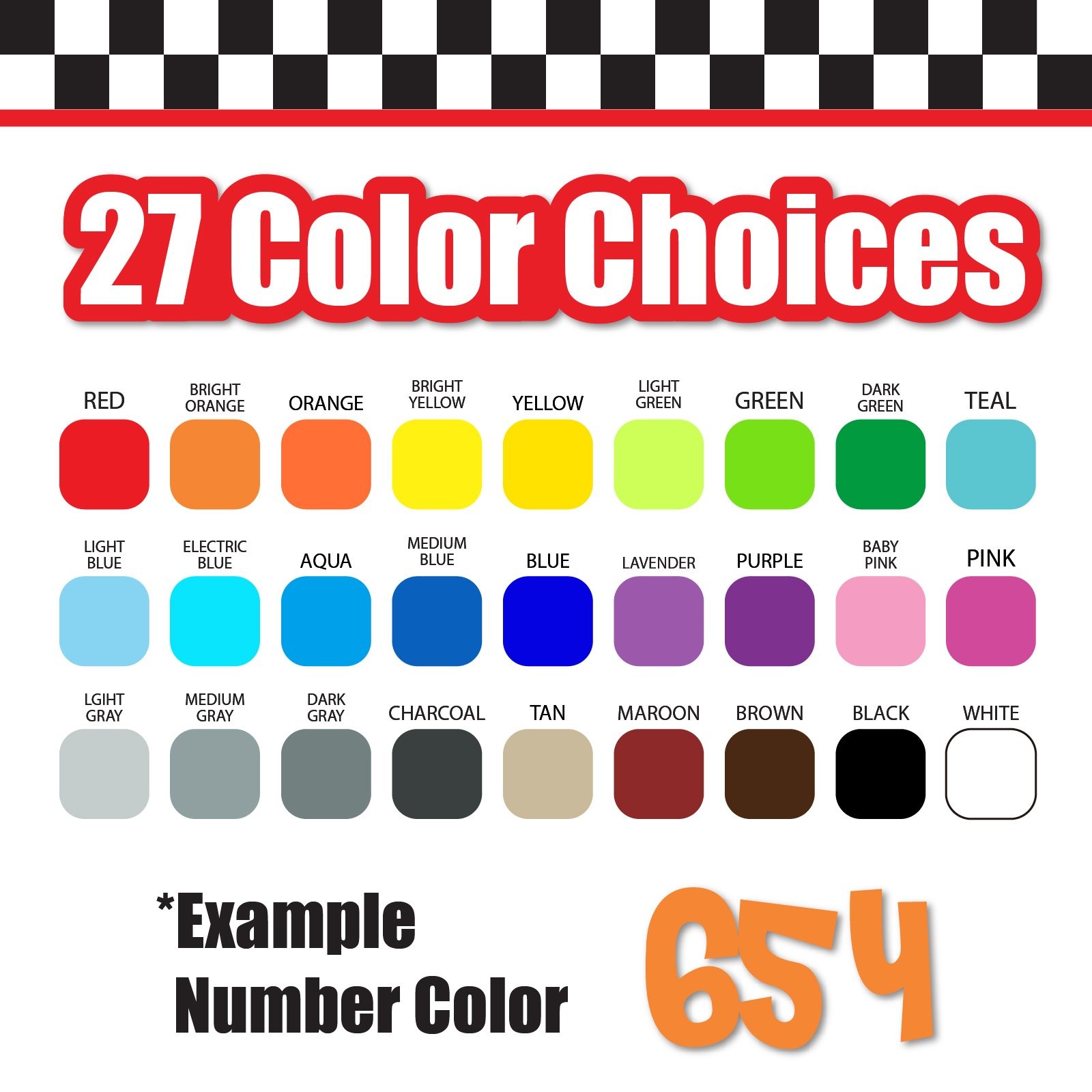 3x 3 Digit Custom Single Number Stickers Decal Locker Door Mailbox Cheri