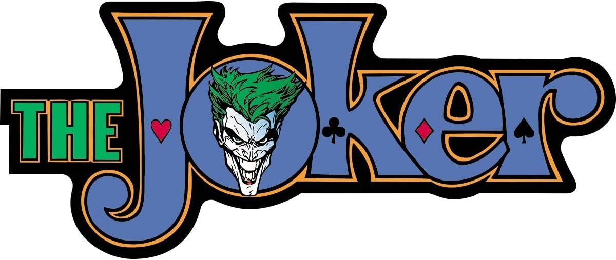 Stickers – C&D Visionary – DC Comics Joker Logo 6"x2.5" Batman NEW Decal