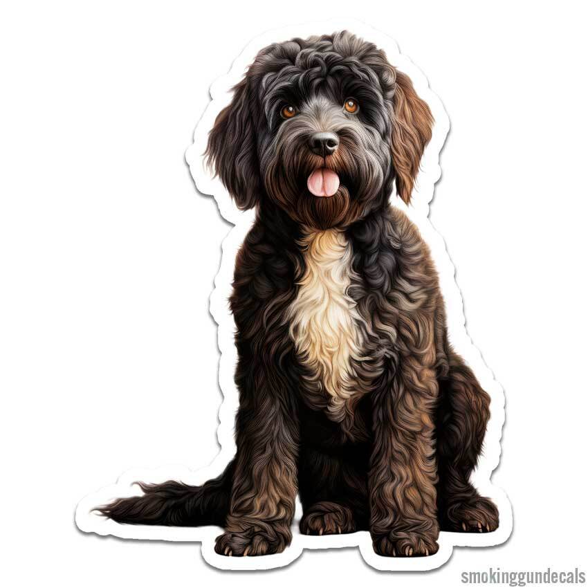 Portuguese Water Dog, Vinyl Decal Sticker, Indoor Outdoor, 3 Sizes, #12134