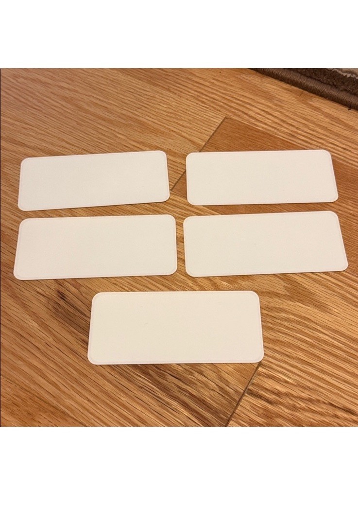 YETI Logo Stickers Lot of 5 Multicolor Rectangle Decals for Adults