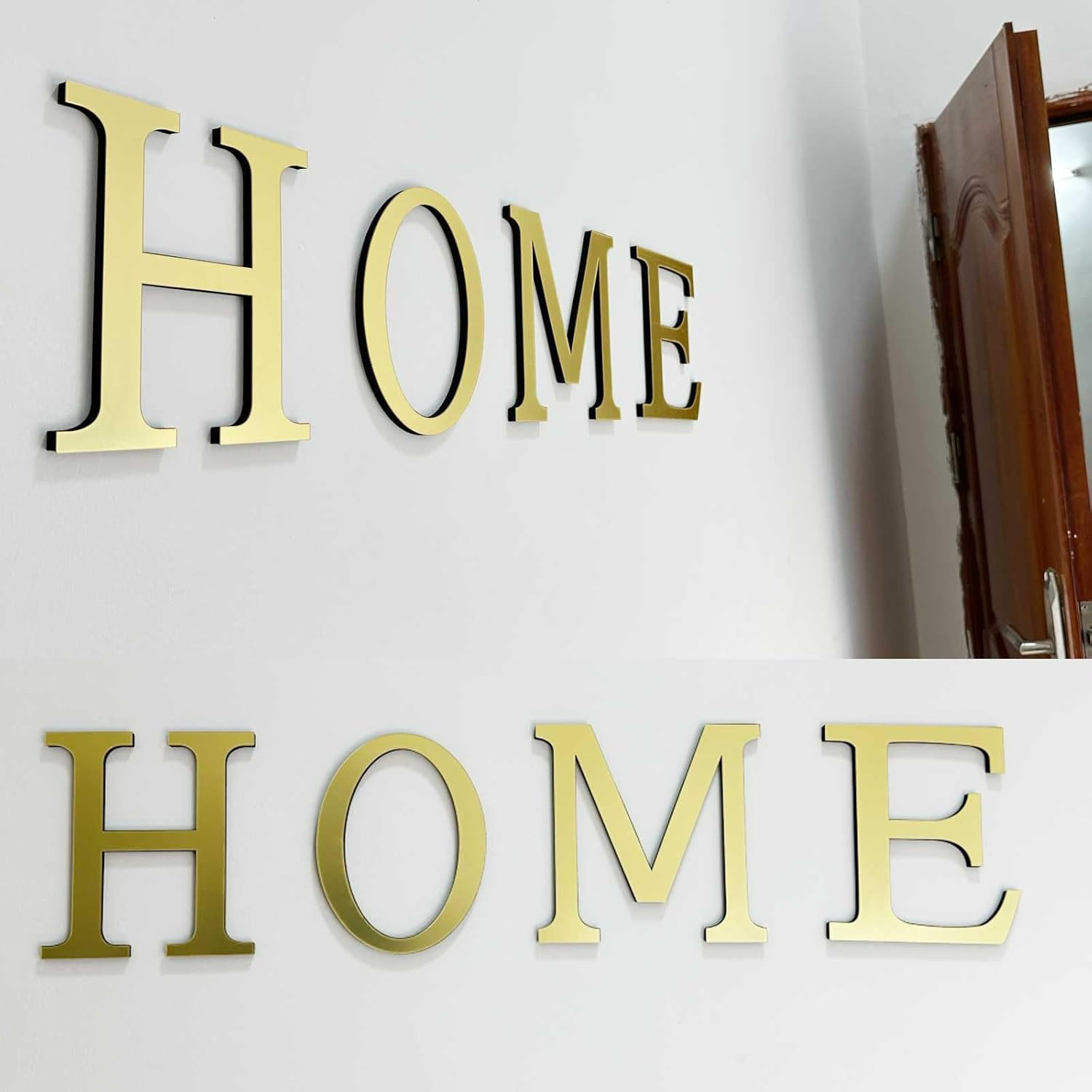 Large 3D Raised Letter Wall Stickers, 20Cm 7.87Inch Acrylic Alphabet Decals, Sel