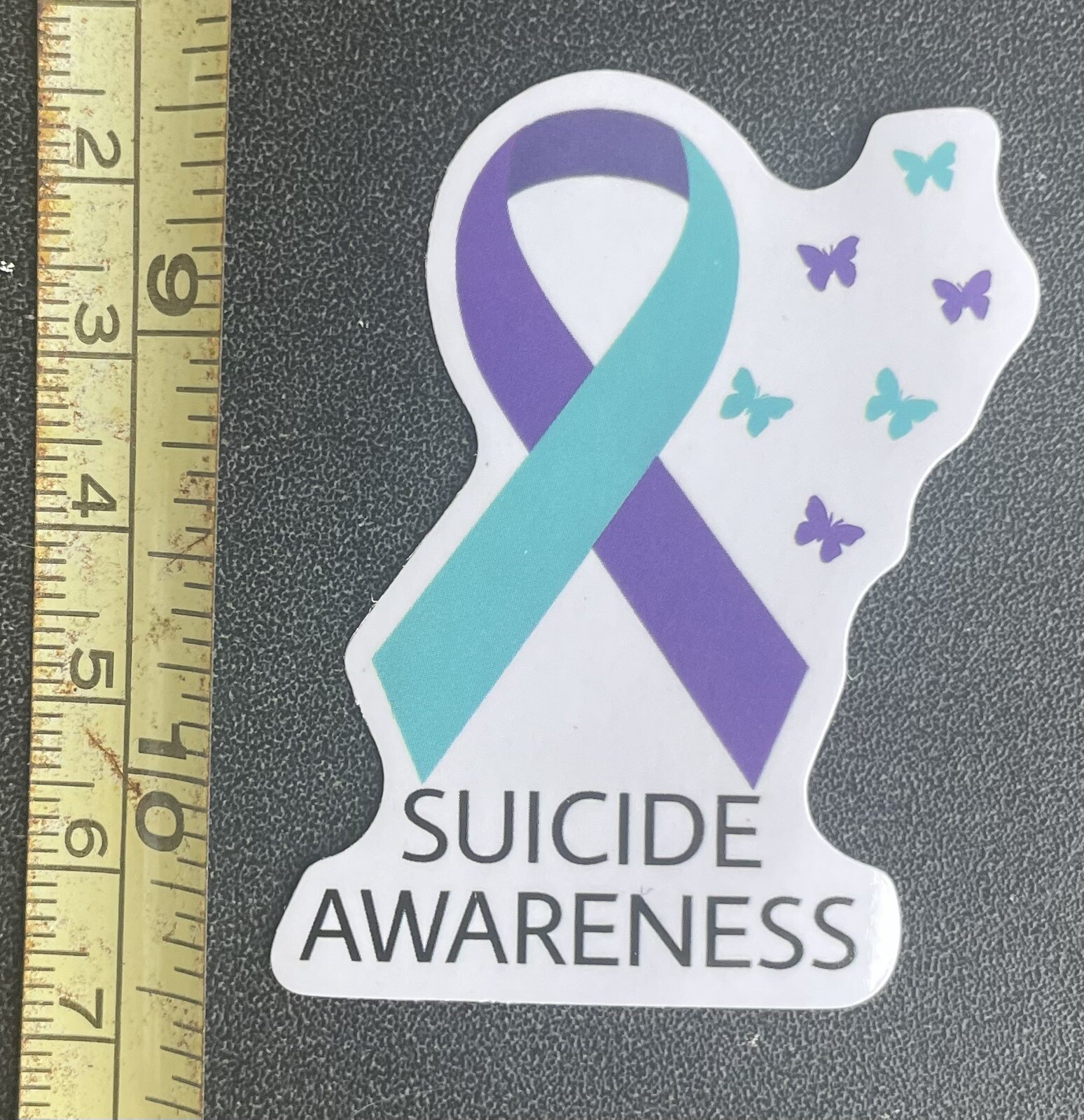 20 Suicide Prevention Awareness Stickers Purple Teal As Shown