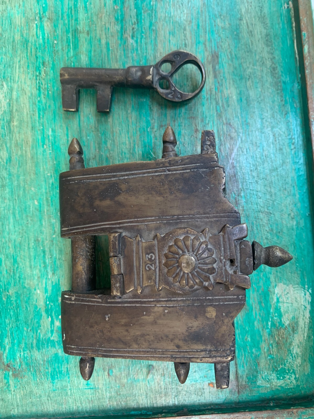 Brass Old Lock/Beautiful Hand Carved Door Lock/Safety Doors And Locks Brass Hard
