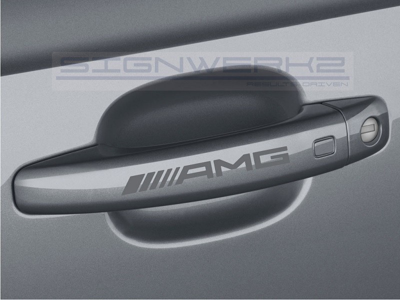 AMG Door Handle Decal Sticker logo Mercedes Benz – Set of 4
