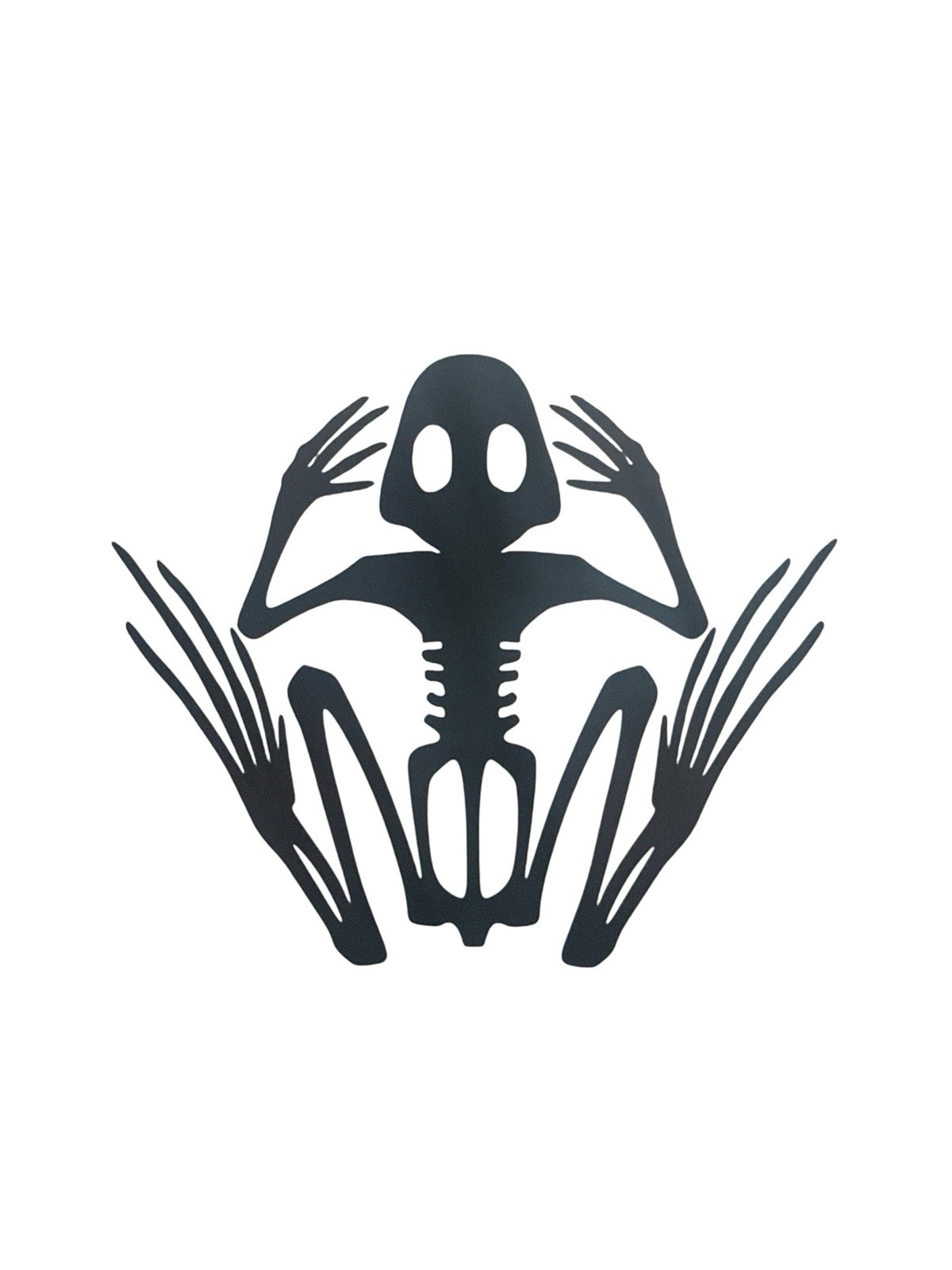 Frog Skeleton Decal for car Windows Laptops most Smooth Surfaces