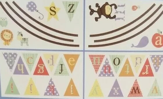 Cocalo Alphabet Babies ABCs Wall Appliques Decals Nursery Decor – New in Package