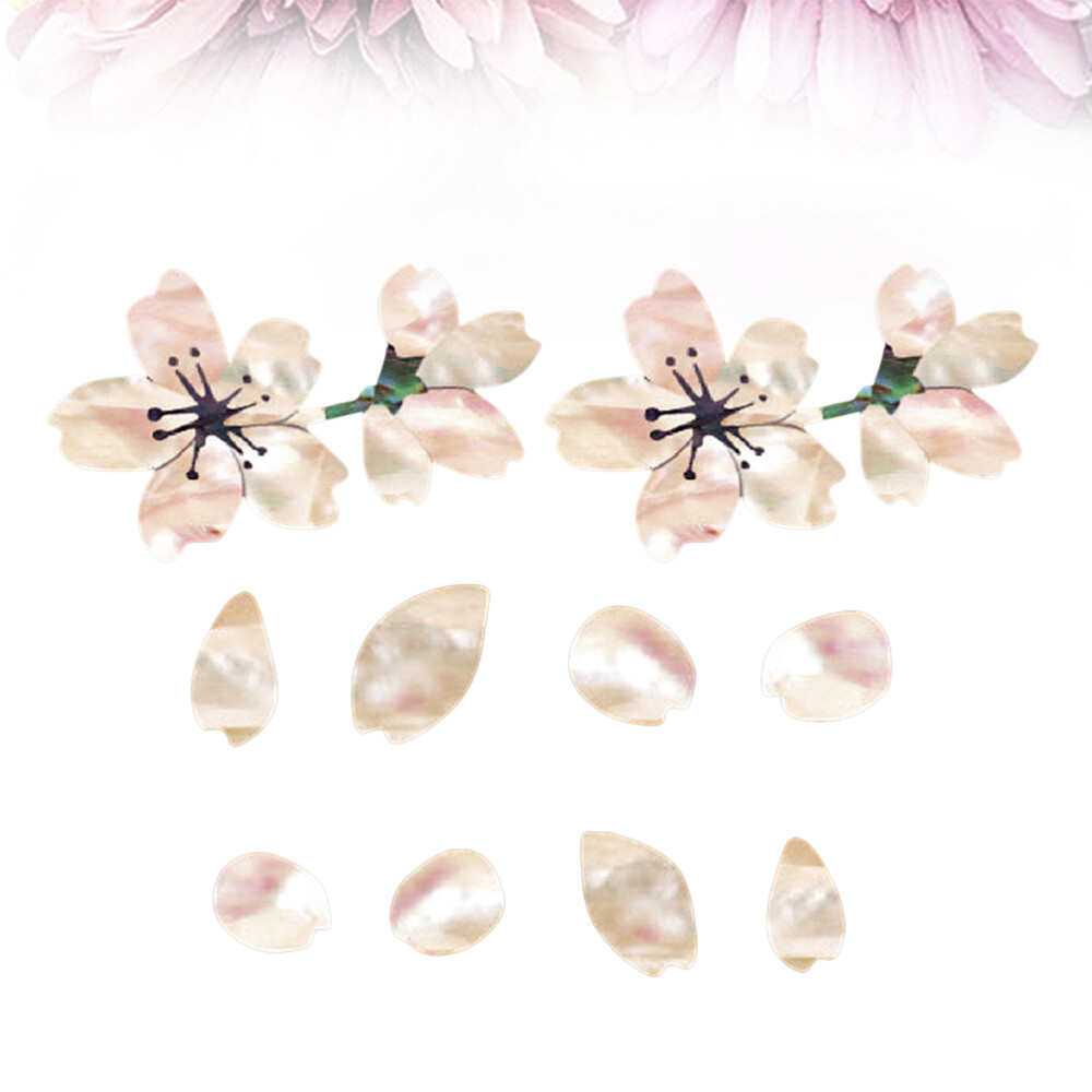 2 Pcs Floral Guitar Sticker Guitar Inlay Stickers Acoustic Guitar Decals