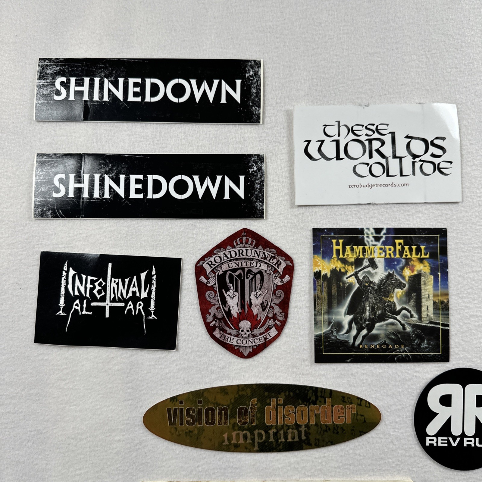 Lot 32 2000s Rock Metal Pop Music Bands Decal Vinyl Stickers Halestorm Shinedown