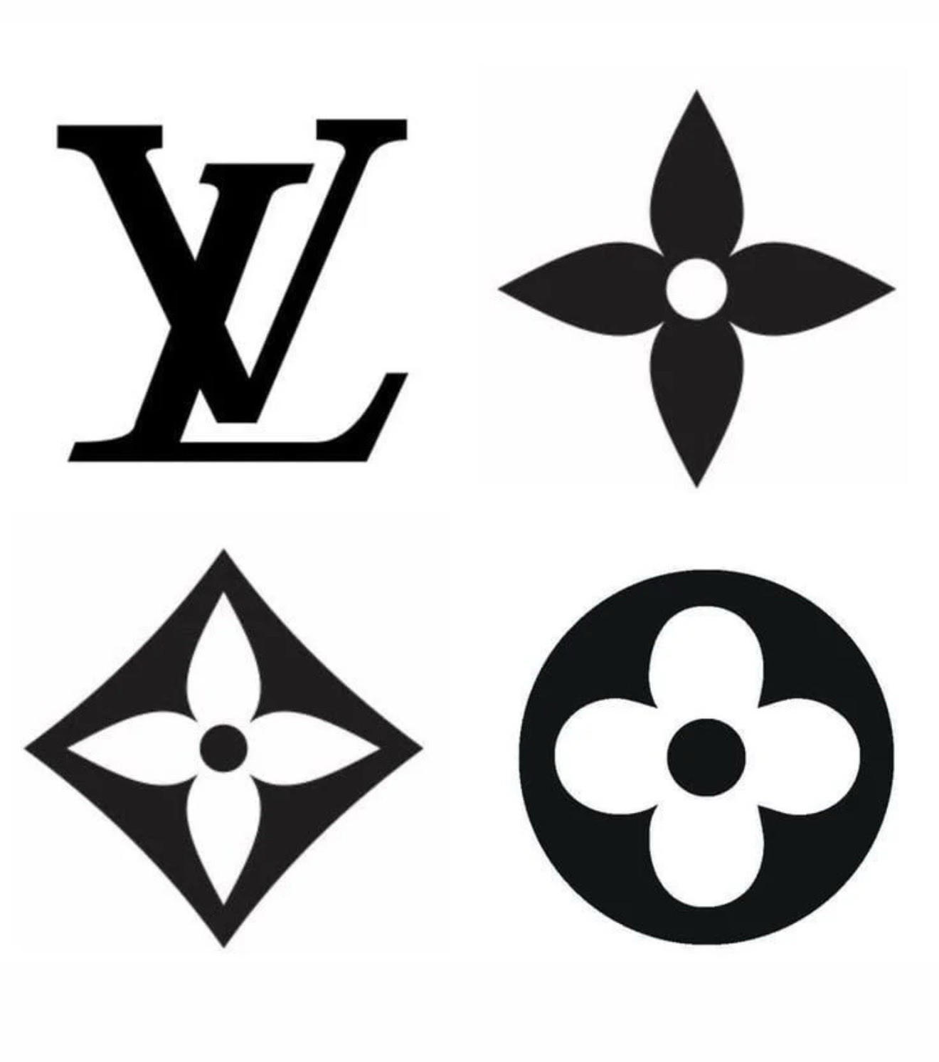 Louis Vuitton Vinyl Window Decal 8"x8"