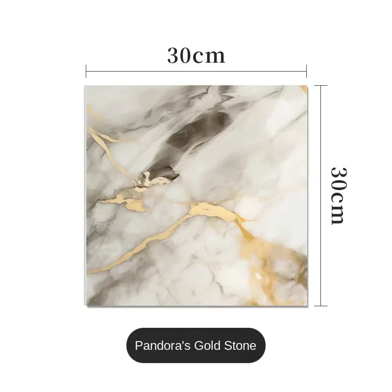 PVC Imitation Marble Wall Stickers Self-Adhesive Floor Stickers Waterproof Bathr