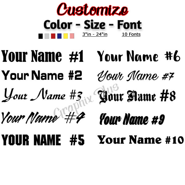 Custom Personalized Decal Sticker Car Window JDM Windshield customized name