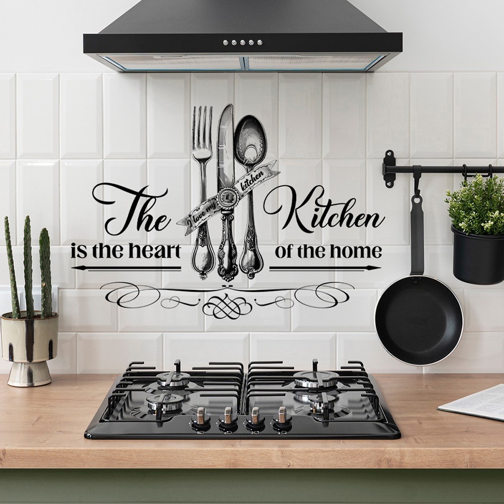 Upgrade your home's decor with these modern cook utensils wall stickers