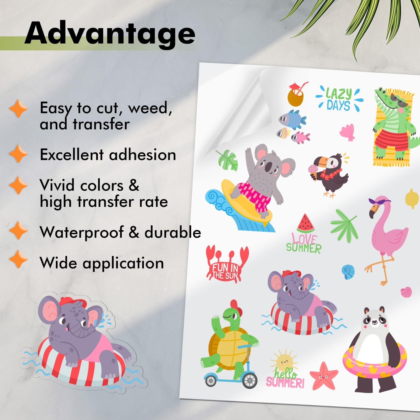 25-75 Sheets Koala Sublimation Vinyl Sticker Paper Clear Waterproof 8.5×11 Matte