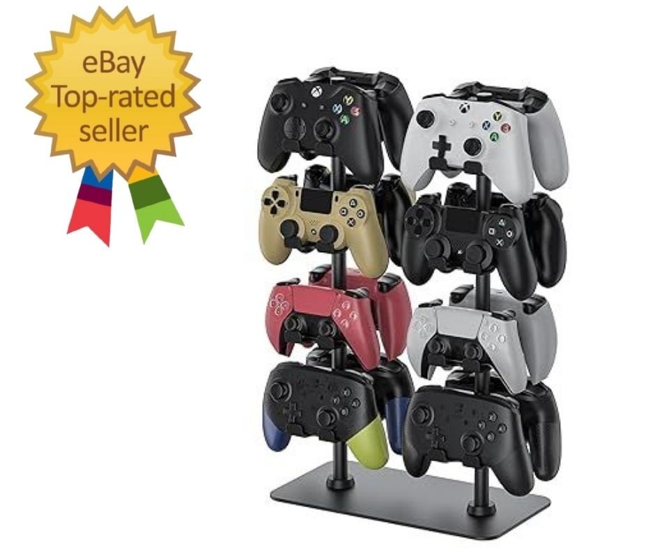Controller Holder for 16 Xbox PS5 PS4 Gaming Controller, Video Game Controlle…