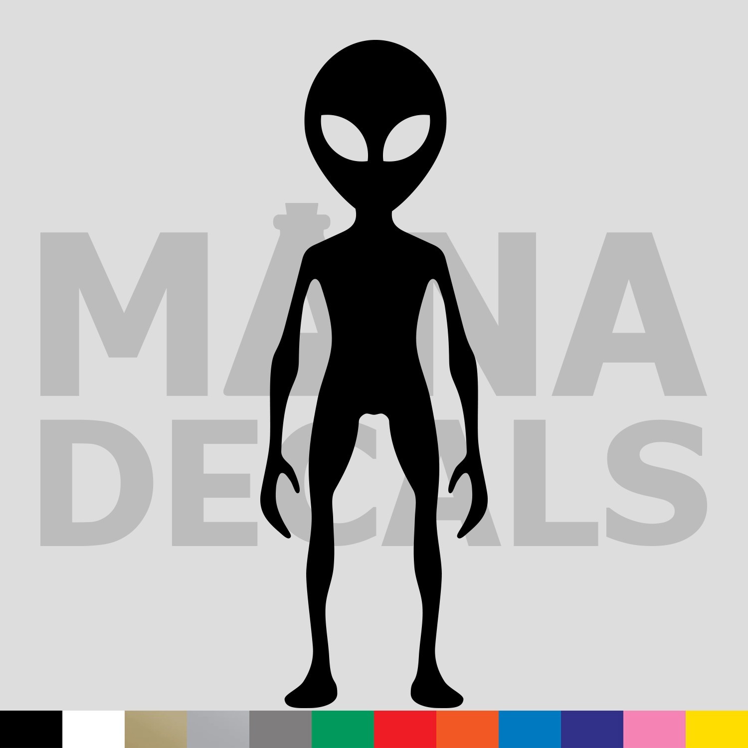 Alien Vinyl Die Cut Decal Sticker – UFO ET Extraterrestrial