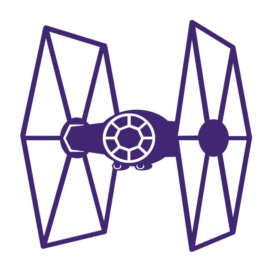 Star Wars Empire Tie Fighter Die Cut Vinyl Multiple Colors Decal Made USA
