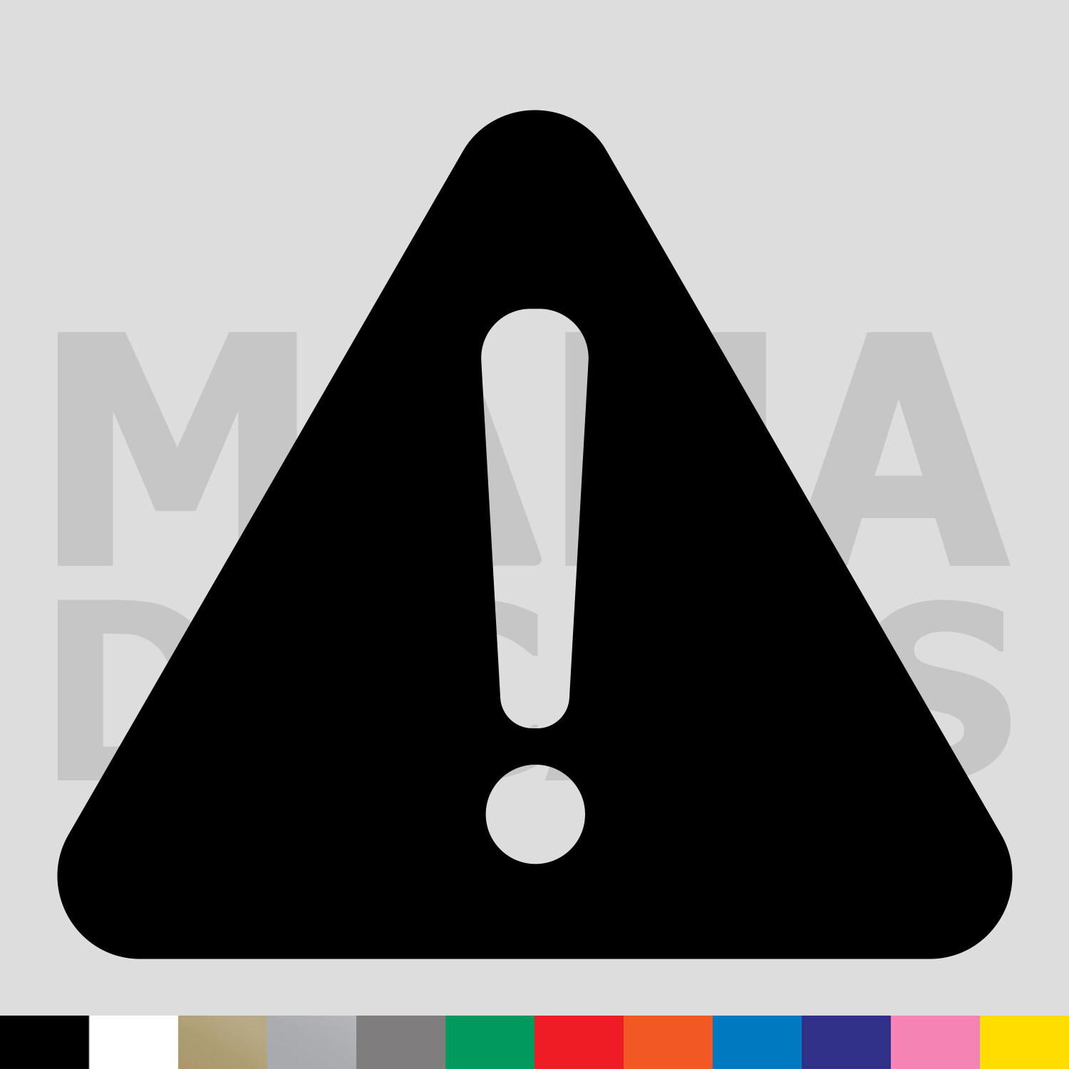 Caution Symbol Vinyl Die Cut Decal Sticker – Hazard Danger Warning Safety Sign