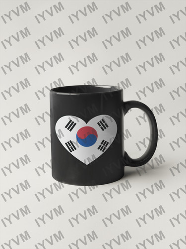 South Korea Flag Heart Sticker Decal