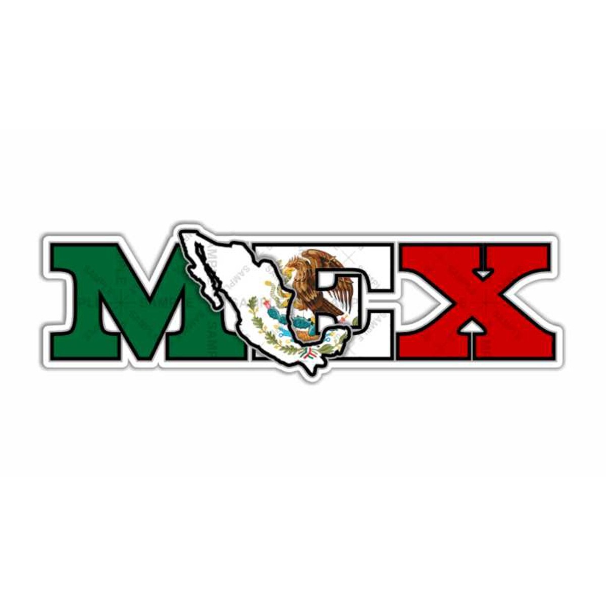 MEX Mexico Precision Cut Decal