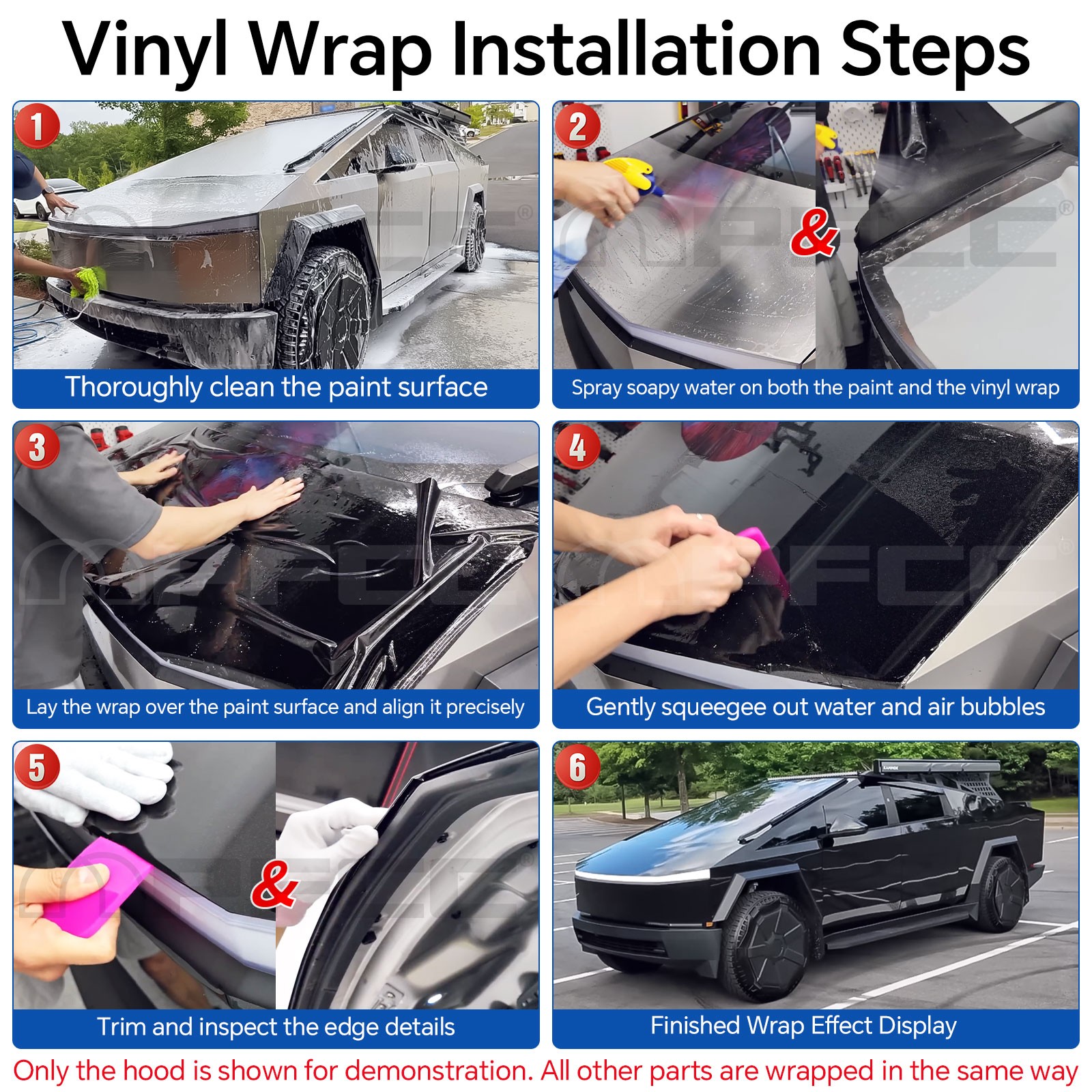 Tesla Model Y 20-23 PreCut Paint Protection Film Multi-Color Wrap Color Changing
