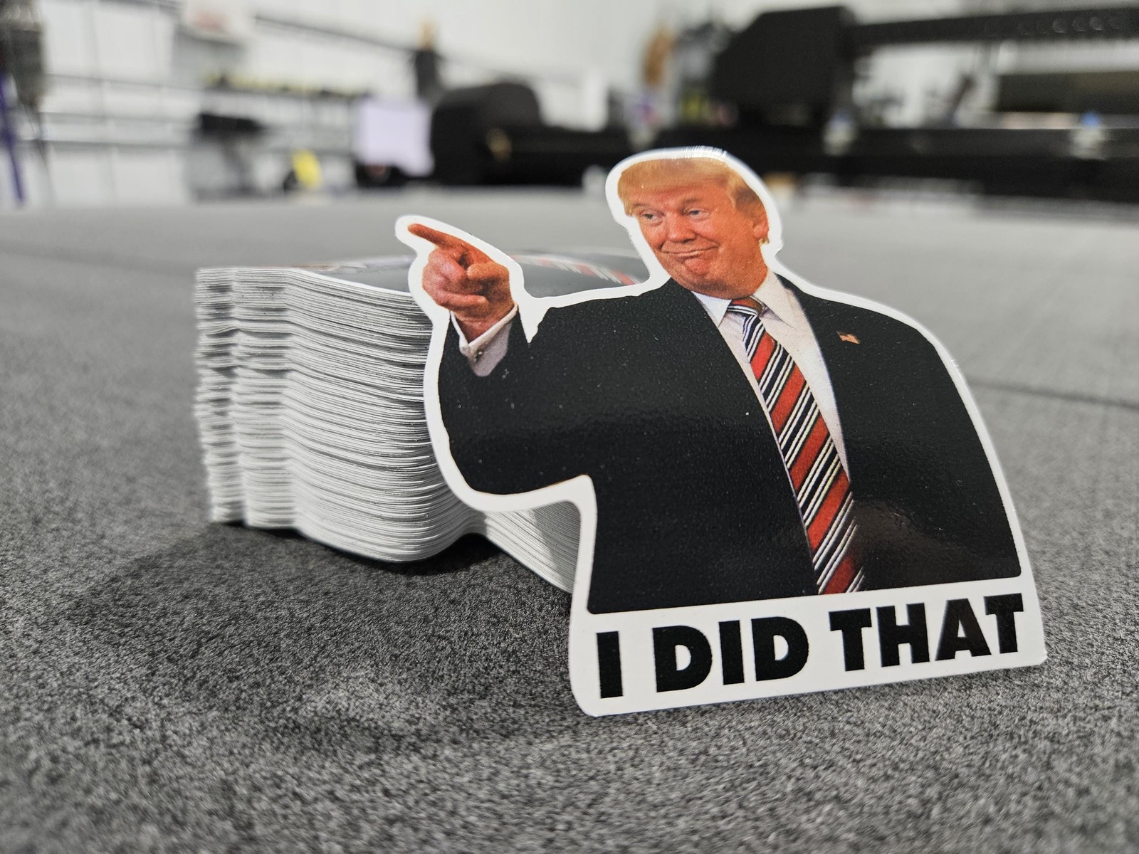 Trump 'I Did That' Sticker – Funny Political Meme, Waterproof Vinyl