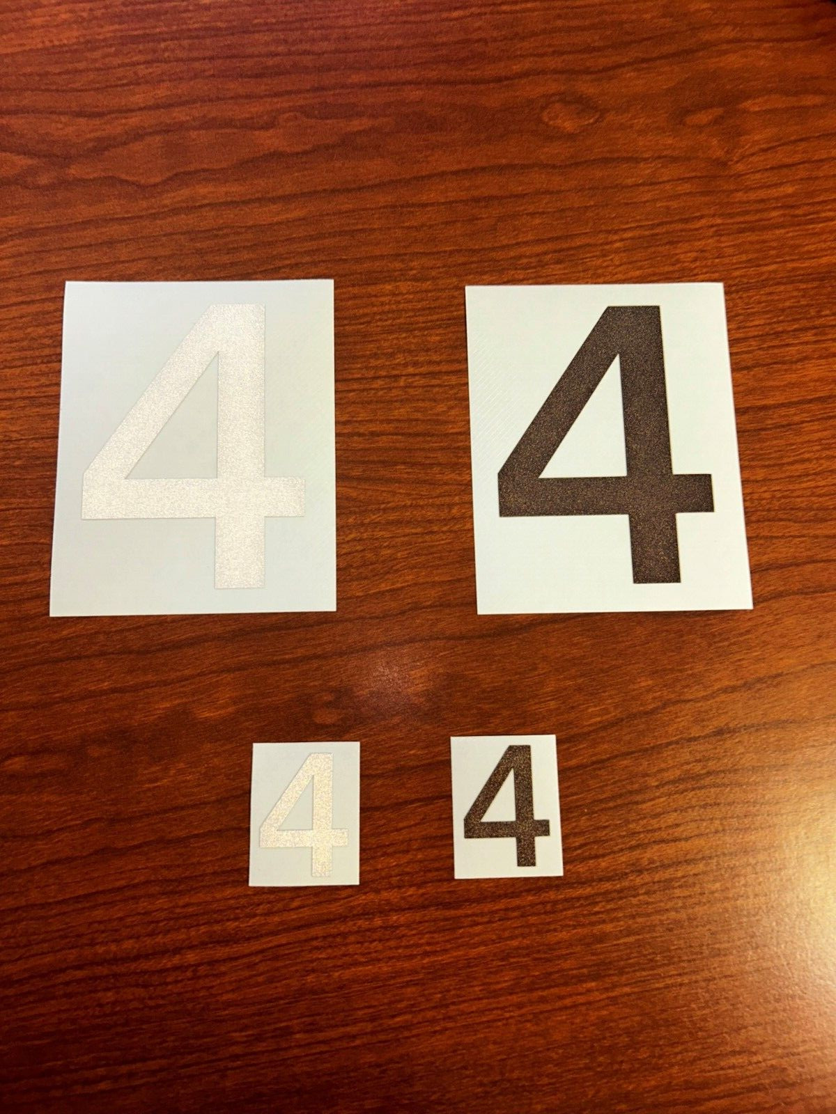 3M Reflective Numbers – 1.5" and 4" Sizes – Black and White Variations