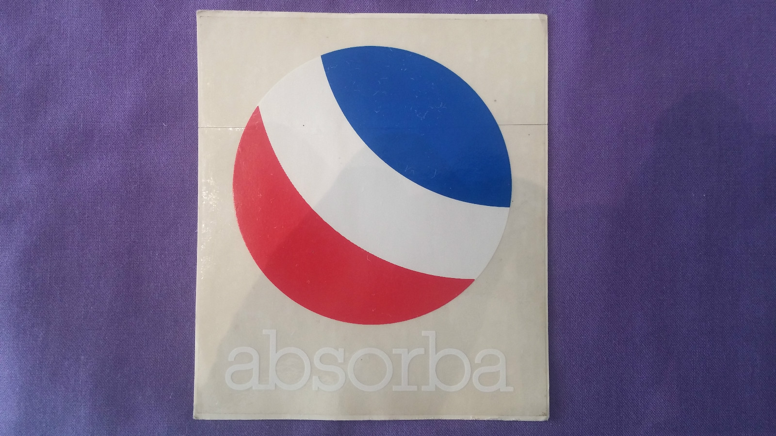 Sticker/Sticker "Absorba" Very Good Condition