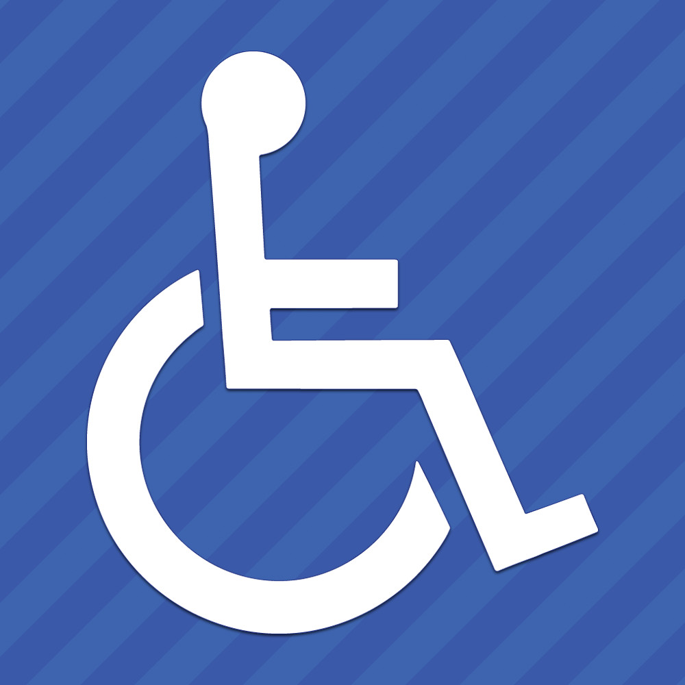 Handicap Symbol Vinyl Decal Sticker Wheelchair Disabled