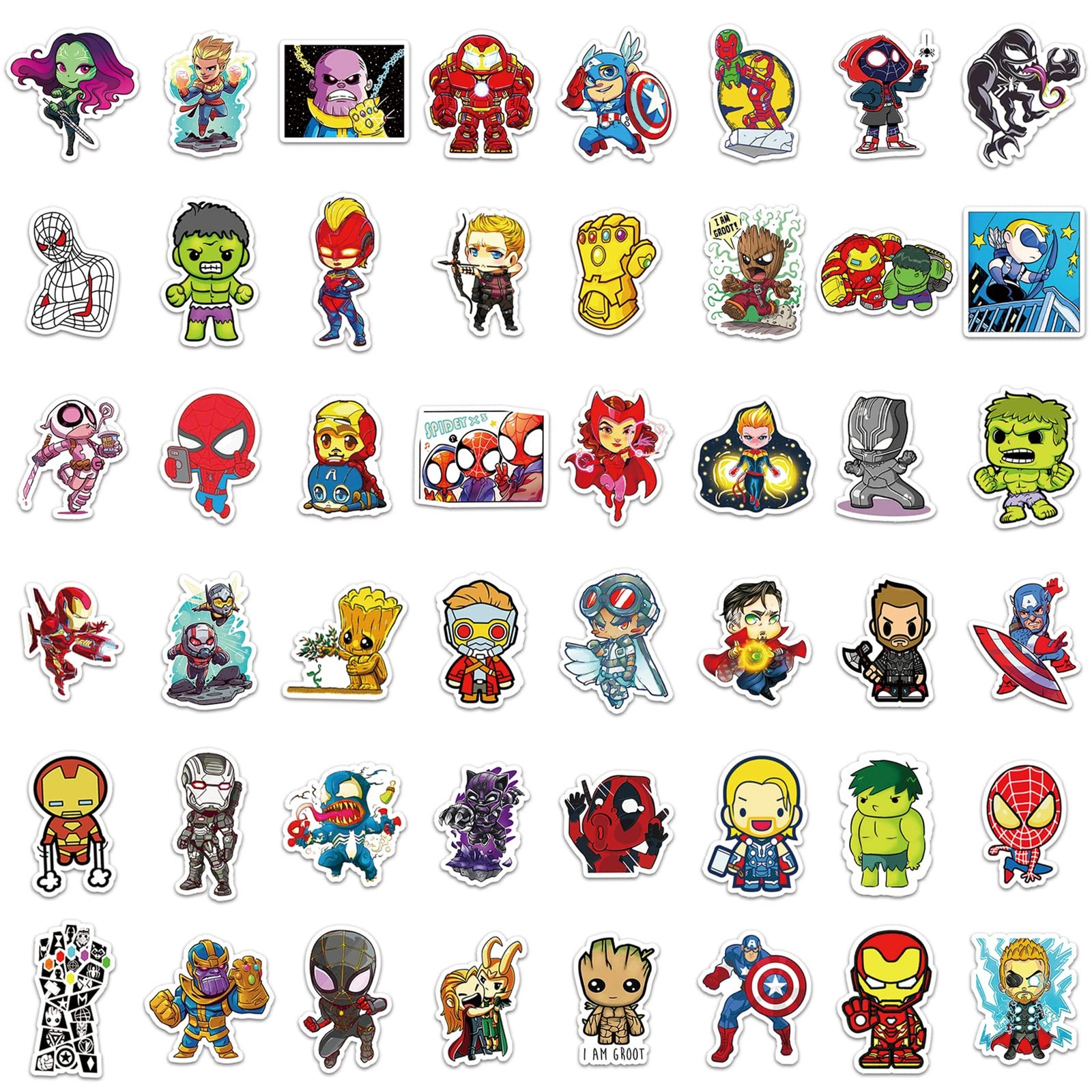 200PCS Cool Character Stickers Bulk for Boys Teens Adults | Decor for Water Bott