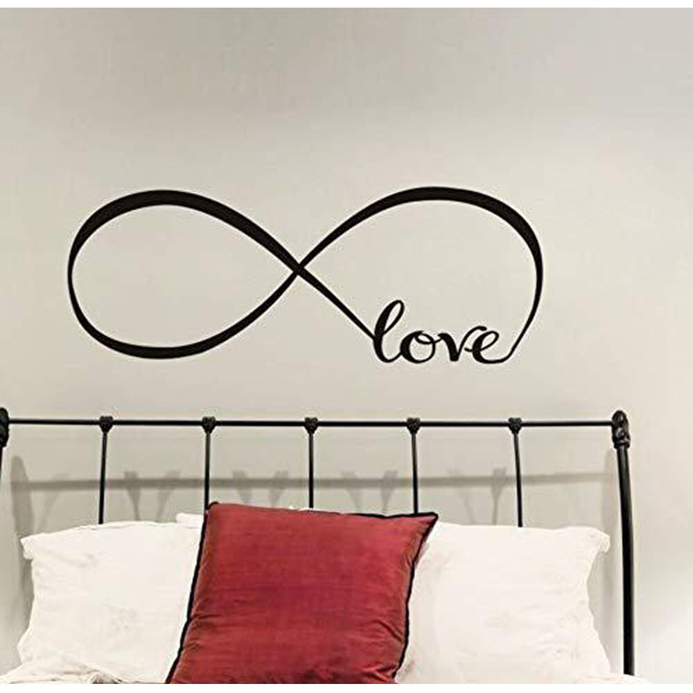 LOVE Infinity Wall Decal Lettering Word Removable Vinyl Quote Decor Sticker USA