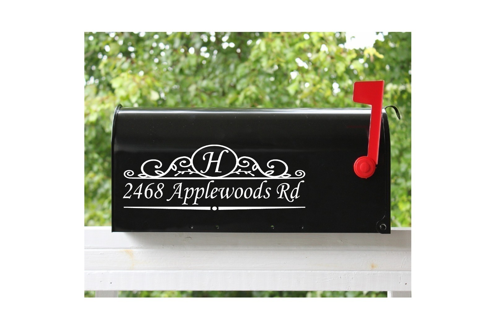 Set of 2 – 11"x4" Custom Mailbox Decals Sticker Street Numbers 22