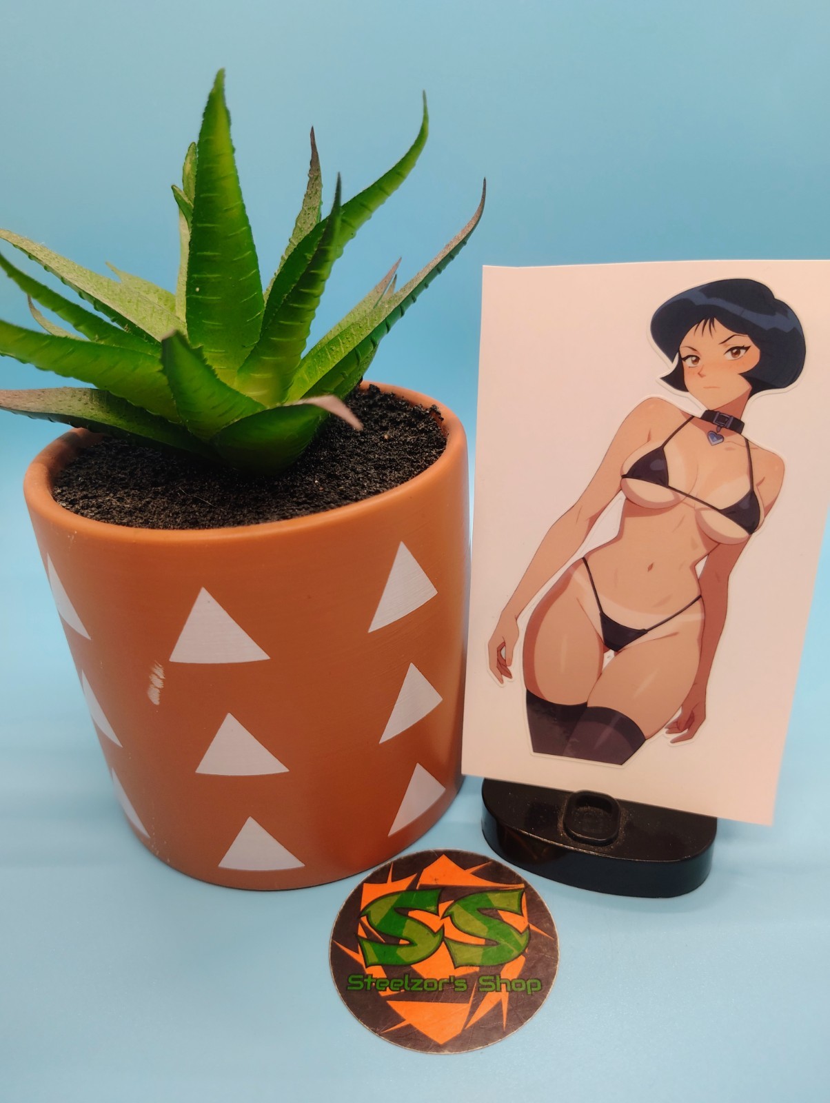 (4.5 Inches) Lewd Anime Girl – Alex (Bikini) – Water-Resistant Vinyl Sticker