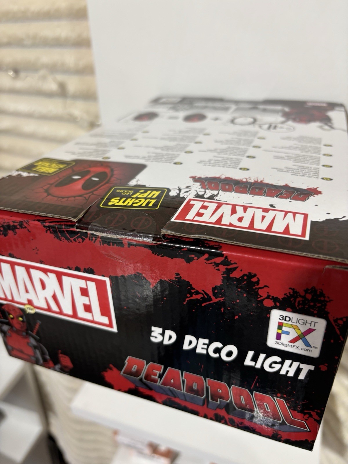 Deadpool 3D Deco Light LED Bulbs And Wall Sticker